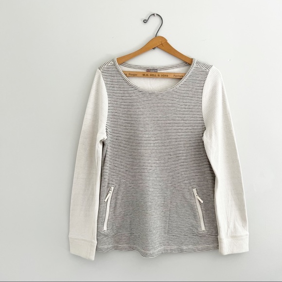 Talbots Striped Sweatshirt Size Large - Picture 1 of 7